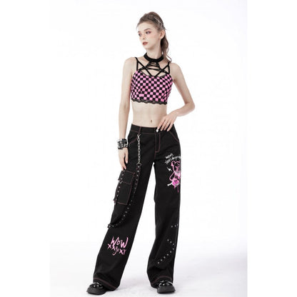 Poison Plaid Halterneck Bustier detail view 5