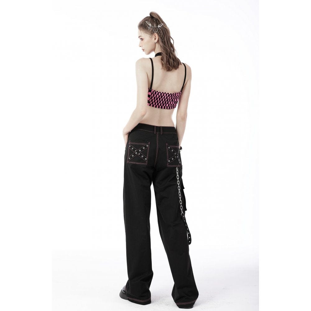 Poison Plaid Halterneck Bustier detail view 6