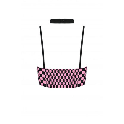 Poison Plaid Halterneck Bustier detail view 8