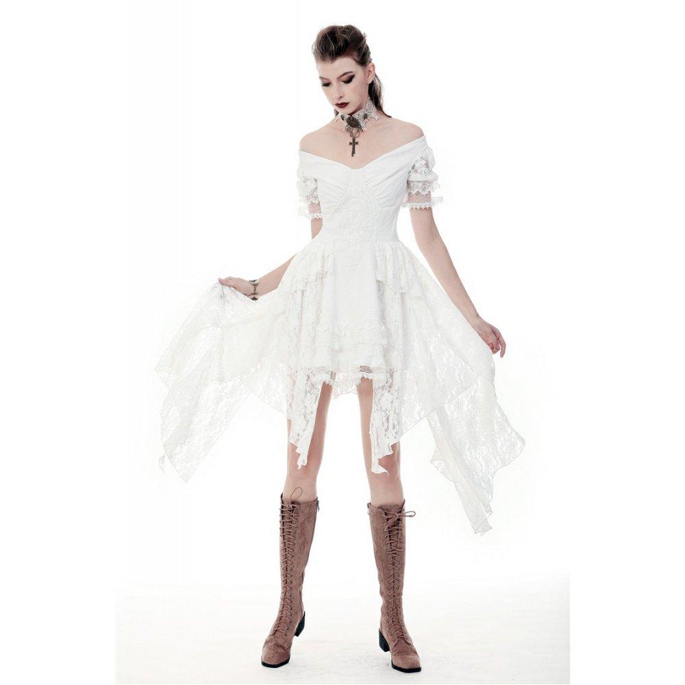 Moonlit Lace Off-Shoulder Gown