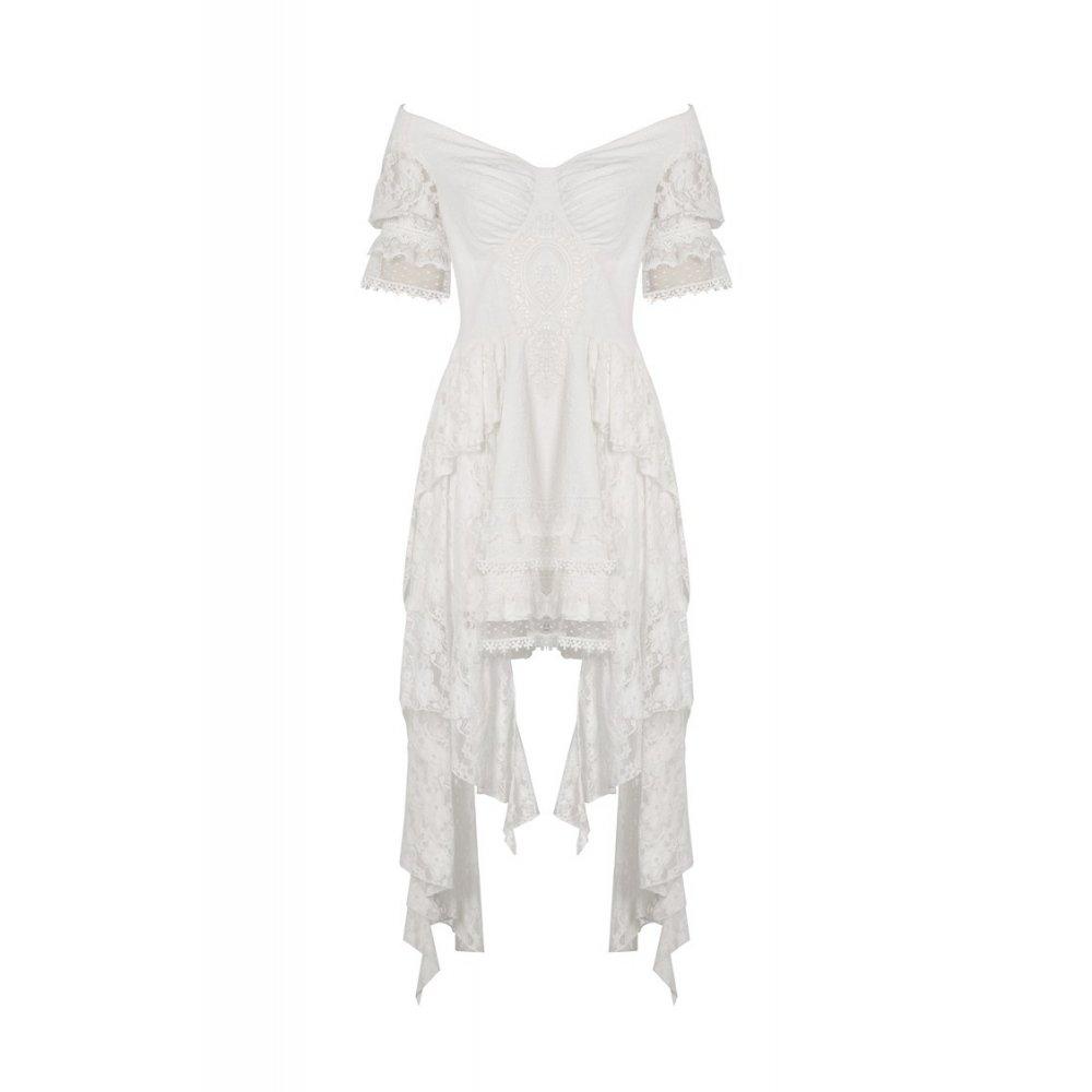 Moonlit Lace Off-Shoulder Gown
