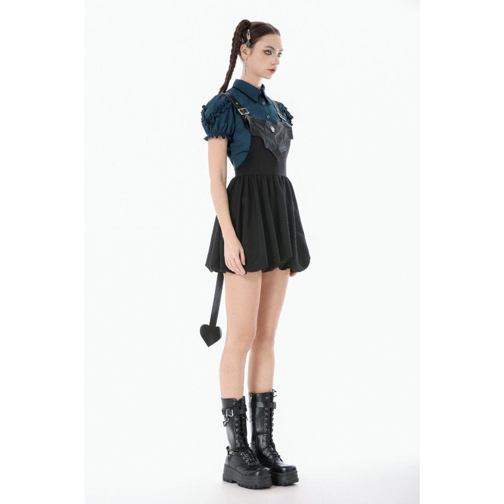 Night Flight Suspender Dress