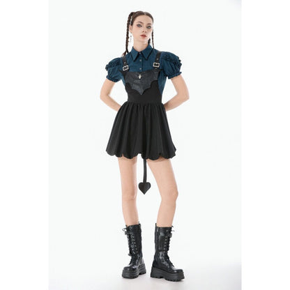 Night Flight Suspender Dress