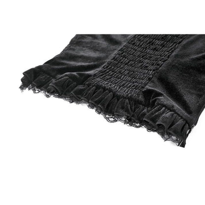 Midnight Reliquary Beaded Velvet Bustier detail view 13