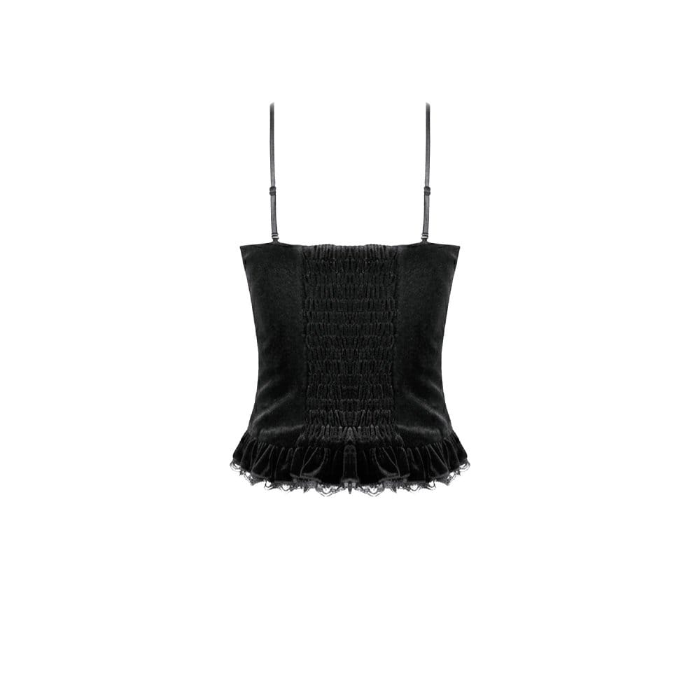 Midnight Reliquary Beaded Velvet Bustier detail view 8