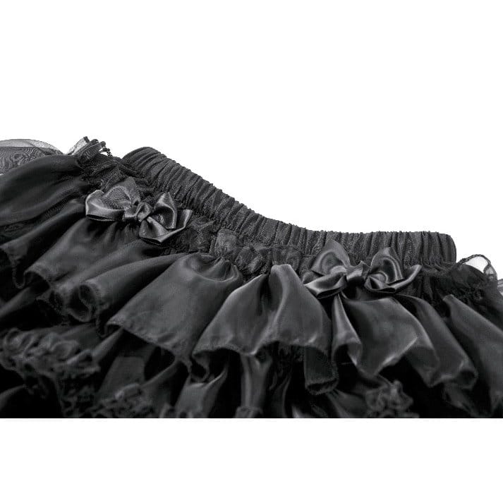 Dollhouse Mourning Tiered Shorts detail view