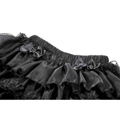 Dollhouse Mourning Tiered Shorts detail view