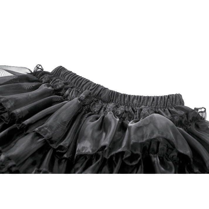 Dollhouse Mourning Tiered Shorts detail view