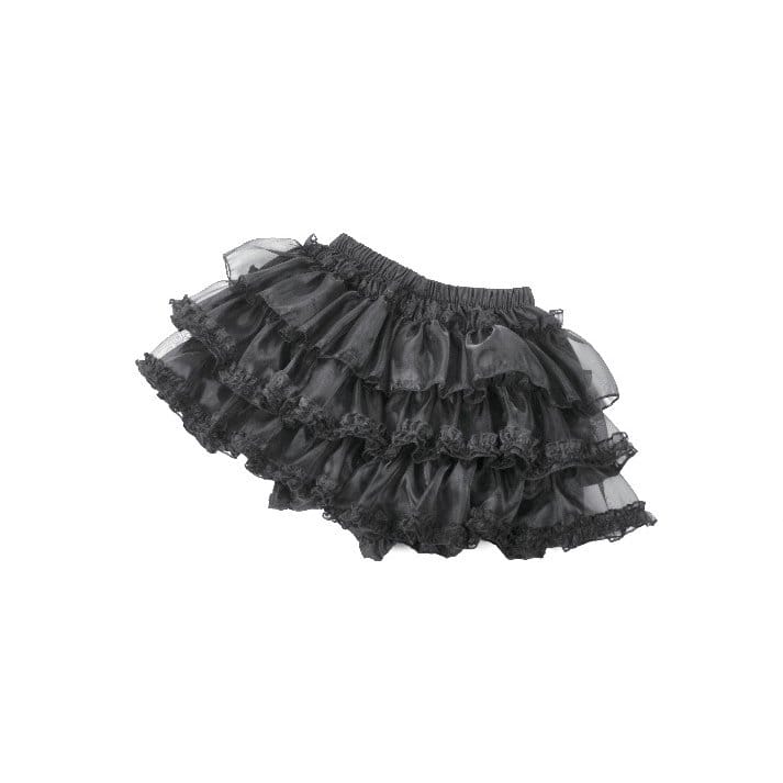 Dollhouse Mourning Tiered Shorts detail view