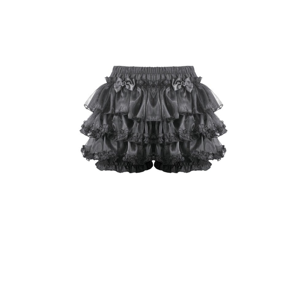 Dollhouse Mourning Tiered Shorts detail view