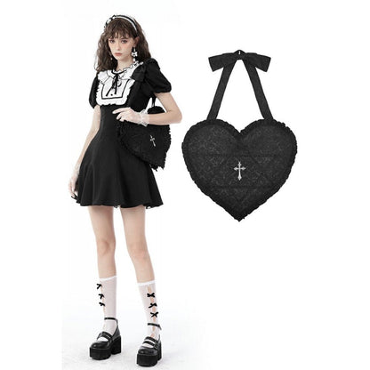 Sacred Heart Cross Shoulder Bag