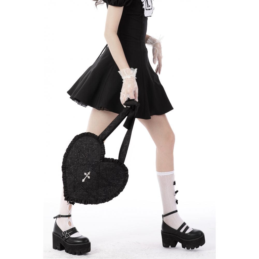 Sacred Heart Cross Shoulder Bag