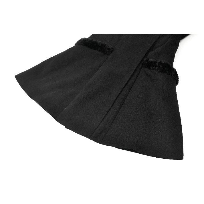Midnight Familiar Cat-Ear Coat detail view