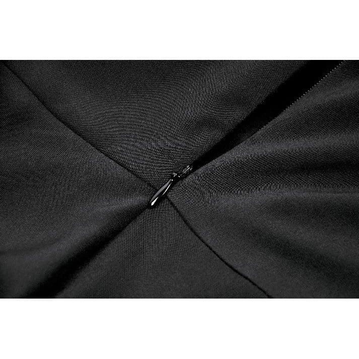 Hexed Academy Puff-Sleeve Dress detail
