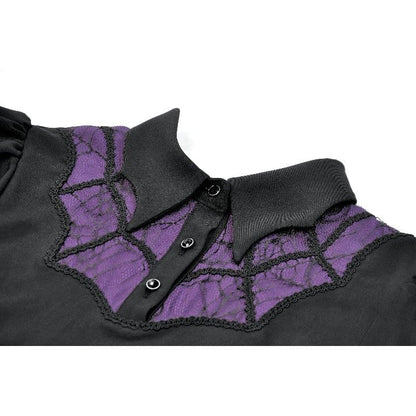 Hexed Academy Puff-Sleeve Dress detail