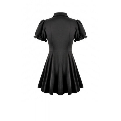 Hexed Academy Puff-Sleeve Dress detail