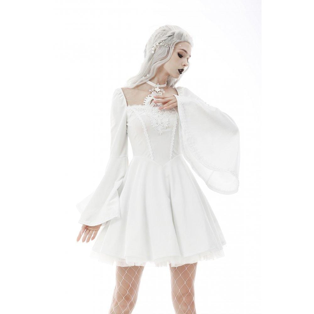 Ivory Ghost Embroidered Wedding Gown