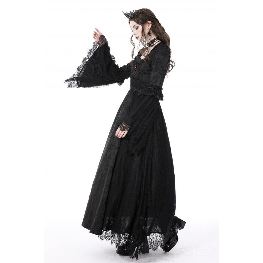 Secret Garden Embroidered Lace Gown