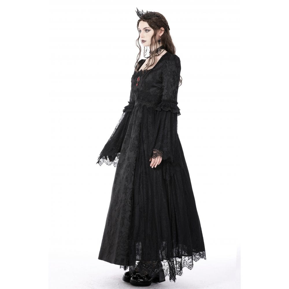 Secret Garden Embroidered Lace Gown