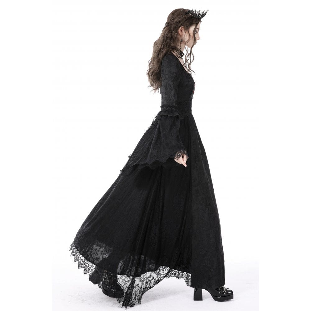 Secret Garden Embroidered Lace Gown