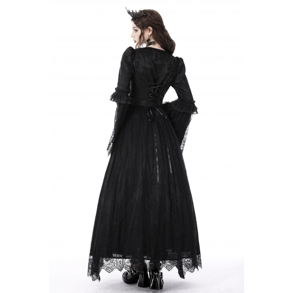 Secret Garden Embroidered Lace Gown