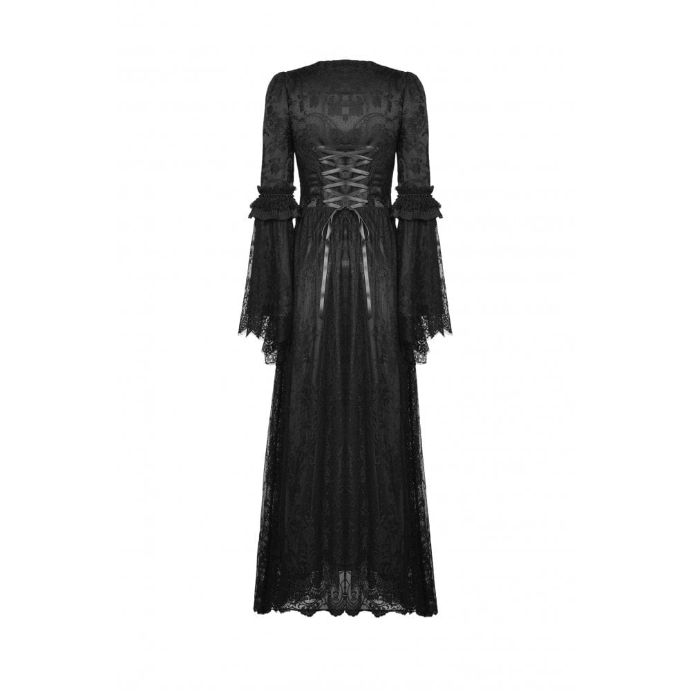 Secret Garden Embroidered Lace Gown