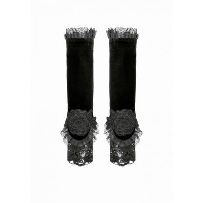 Velvet Vow Lace-Up Arm Sleeves detail