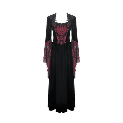 Garden of Night Flare-Sleeve Gown