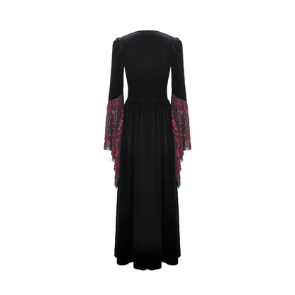 Garden of Night Flare-Sleeve Gown