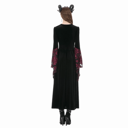 Garden of Night Flare-Sleeve Gown