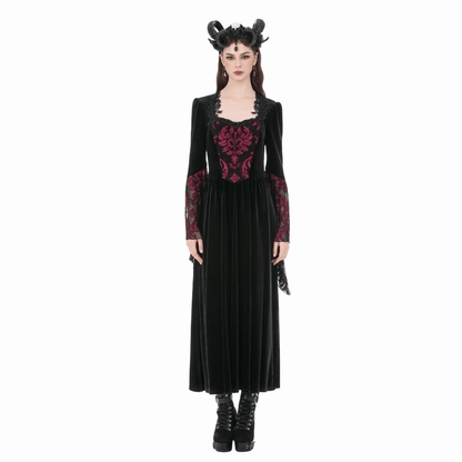 Garden of Night Flare-Sleeve Gown