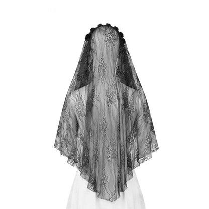 Mourning Garden Tassel Veil detail view