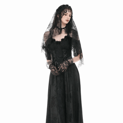 Mourning Garden Tassel Veil detail view