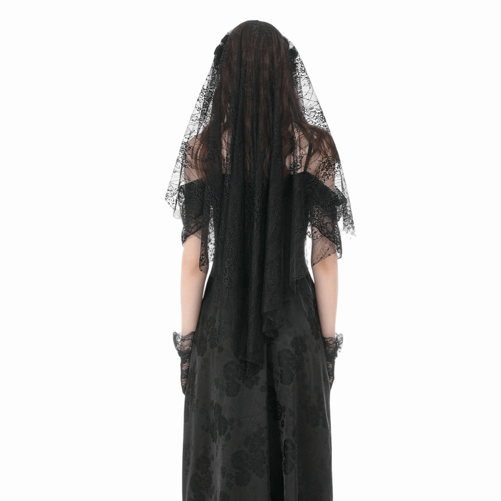 Mourning Garden Tassel Veil detail view