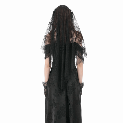 Mourning Garden Tassel Veil detail view