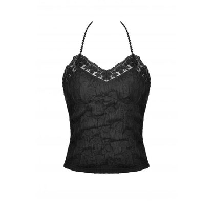Cathedral Lace Halter Top detail view