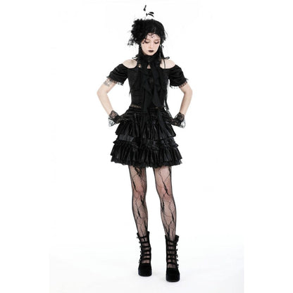 Spider Court Ruffled Lace Collar detail view