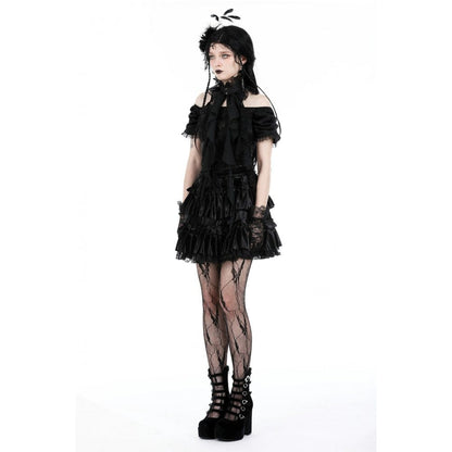 Spider Court Ruffled Lace Collar detail view
