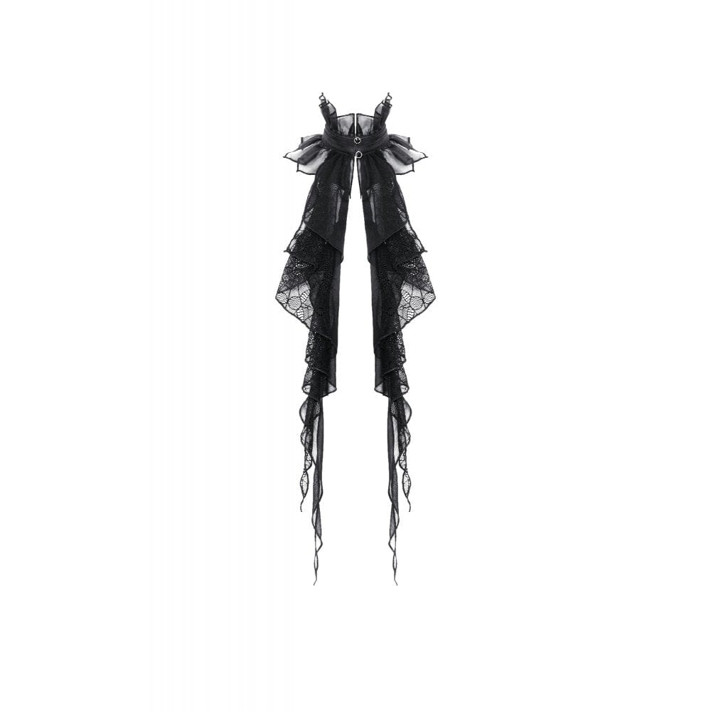 Spider Court Ruffled Lace Collar detail view