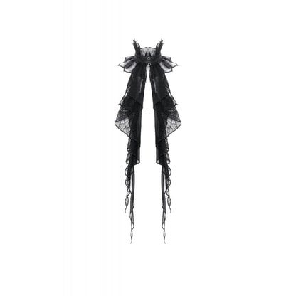 Spider Court Ruffled Lace Collar detail view
