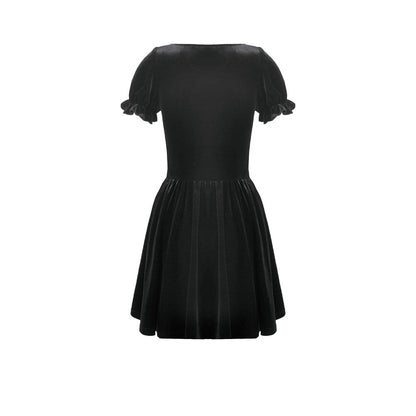 Midnight Briar Lace-Up Dress detail
