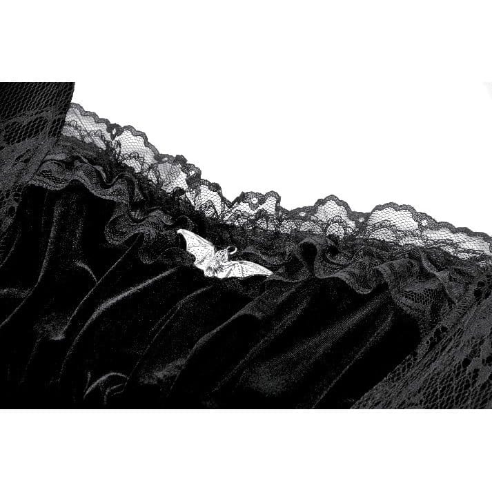 Midnight Briar Lace-Up Dress detail
