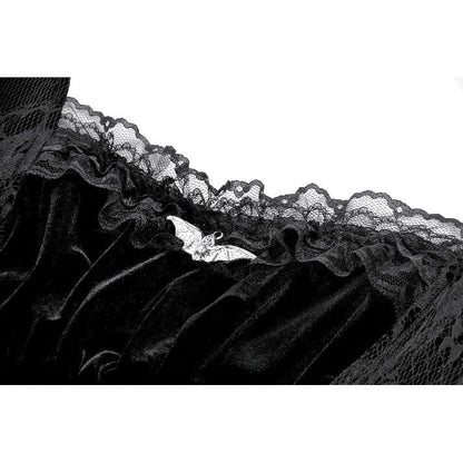 Midnight Briar Lace-Up Dress detail