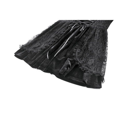 Midnight Briar Lace-Up Dress detail