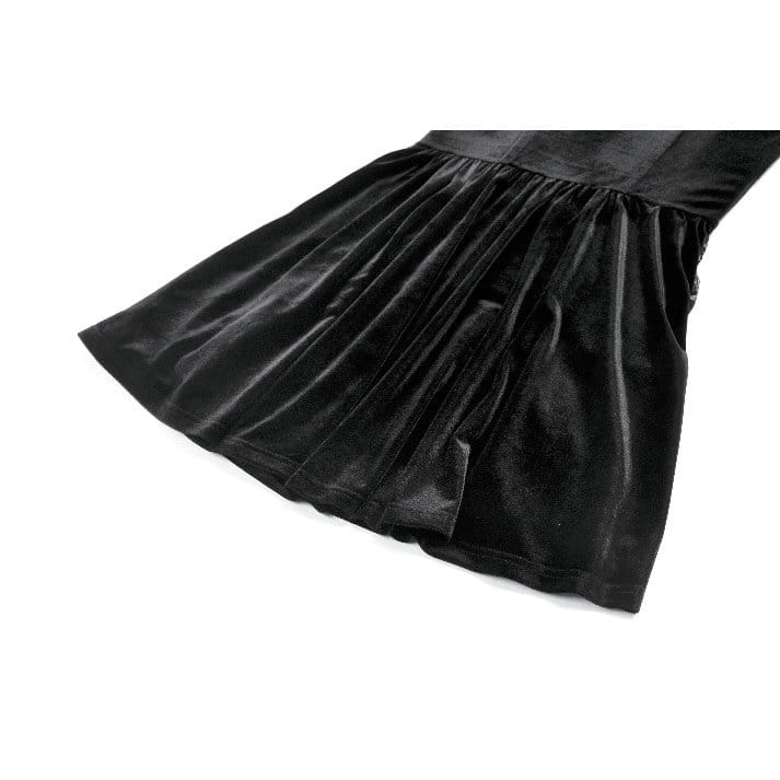 Midnight Briar Lace-Up Dress detail