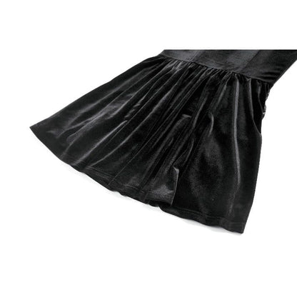 Midnight Briar Lace-Up Dress detail