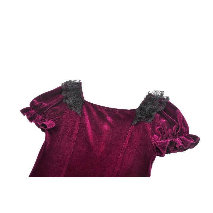 Velvet Vespers Lace Dress detail