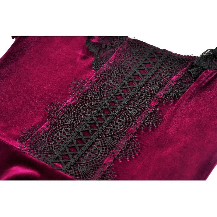 Velvet Vespers Lace Dress detail