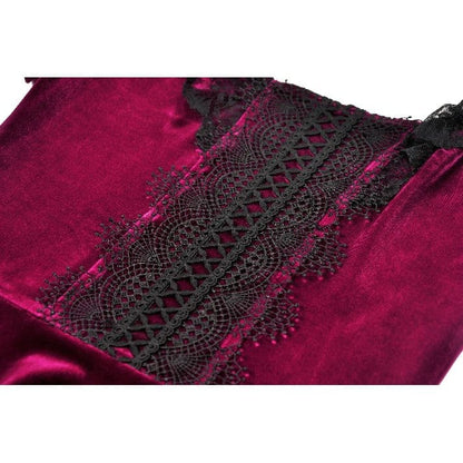 Velvet Vespers Lace Dress detail