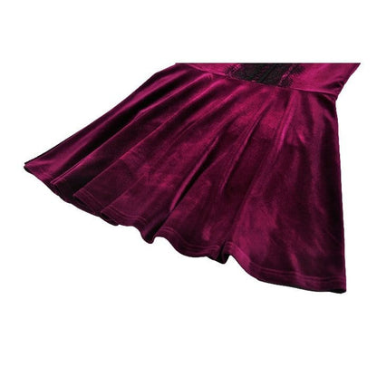 Velvet Vespers Lace Dress detail